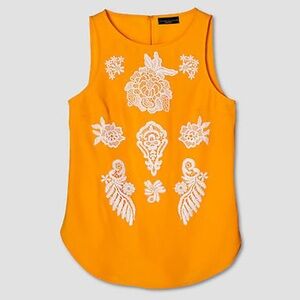 Marigold Floral Appliqué Tank Top - Victoria Beckham x Target Collab